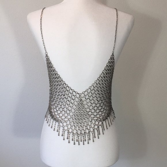 Spectacularly Sexy Stainless Steele Woven Top! - Picture 6 of 8